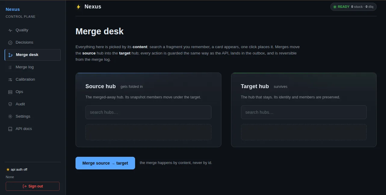 merge desk